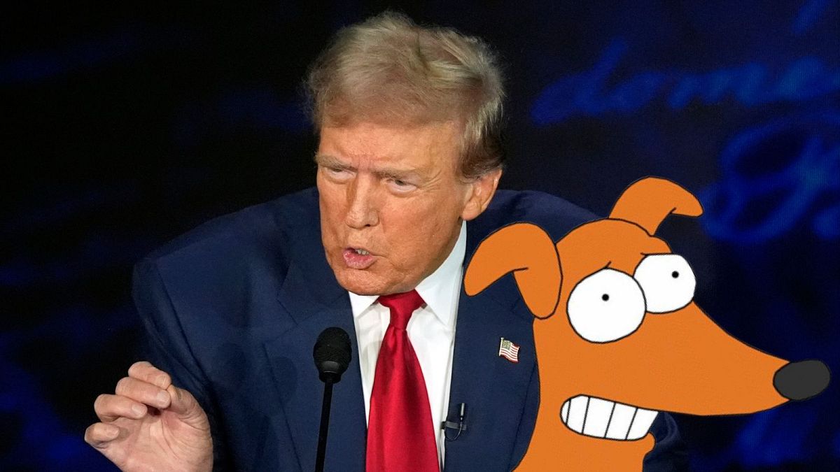 Is Santa’s Little Helper OK? The Simpsons’ pet canine goes viral after Trump-Harris debate